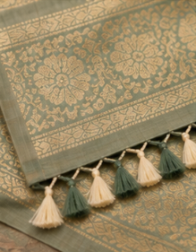 White soft silk saree